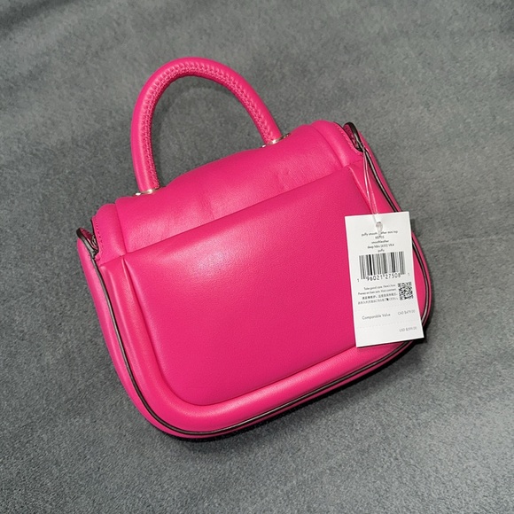 Kate Spade puffy smooth leather mini top handle - Picture 3 of 7